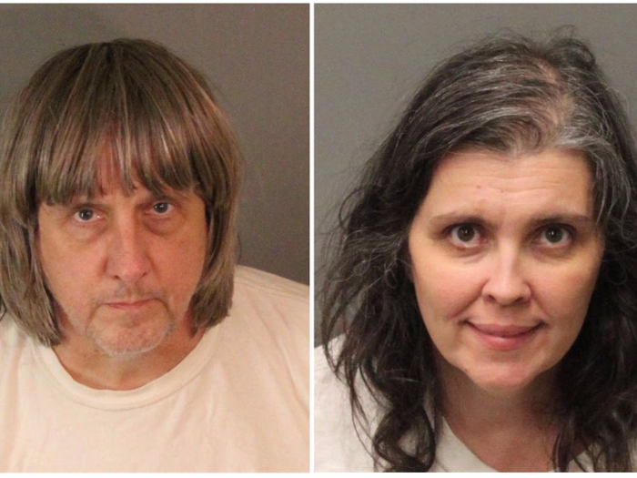 The parents, David Allen Turpin and his wife Louise, were arrested on charges of torture and child endangerment. Their bail was set at $9 million each.