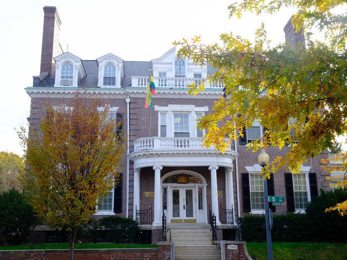 Sheridan-Kalorama is full of stately colonial houses with manicured lawns. The neighborhood is one of the few in DC elevated above the city — providing some good views.