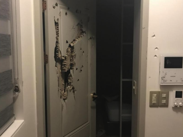 This user said they hit their own door with a chair: "Should I just commit suicide?"