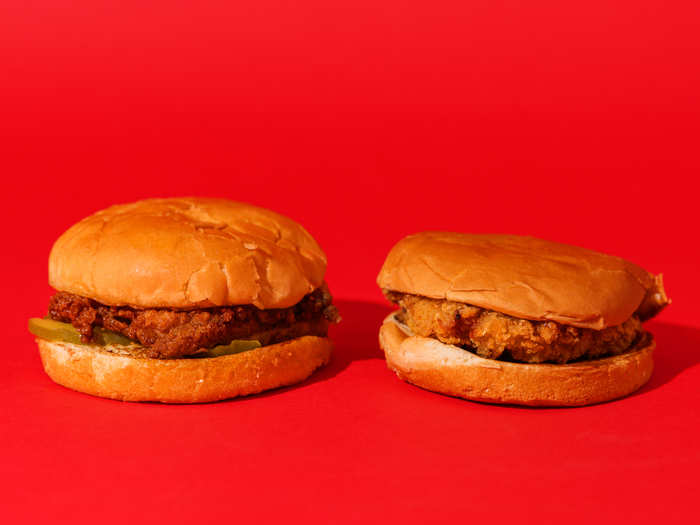 In terms of size, the sandwiches are rather distinct. Chick-fil-A