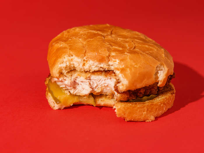 One bite, and you know why Chick-fil-A has dominated the chicken sandwich dialogue for years. The chicken is buttery, juicy, incredibly tender, and flavored just right — the buttermilk marinade really shines.