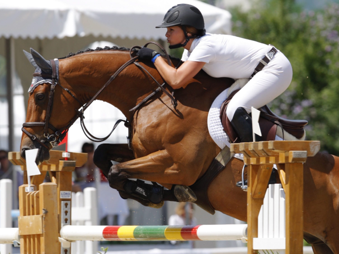 Bloomberg is a decorated equestrian. Team USA