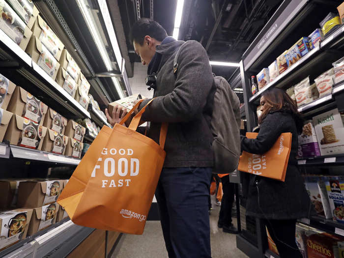 Moving through the store, the stock is much like any other convenience store. Prepared foods are offered along with meal kits, non-perishable and perishable groceries, and a small selection of beer and wine.