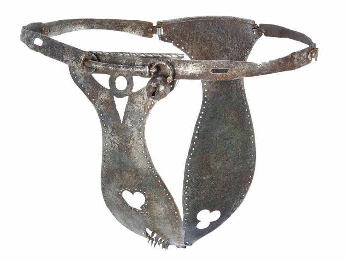 A 19th century iron chastity belt