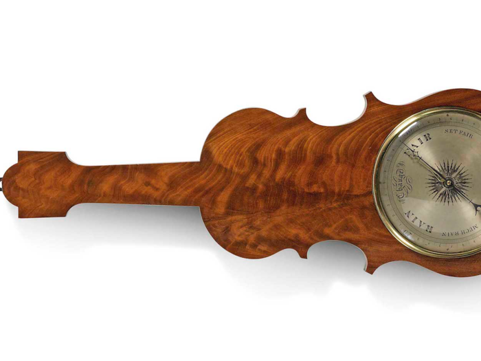 Victorian violin barometer