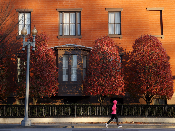 Today, Blair House makes up a large complex of "four seamlessly connected townhomes", with 110 rooms total. At roughly 70,000 square feet, the complex is technically larger than the White House.