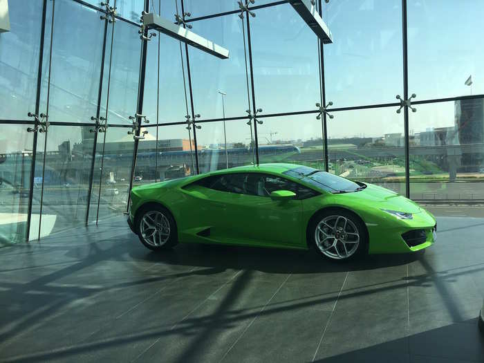 On the third floor is another Huracan. It the was sixth final new Lamborghini in the entire dealership.