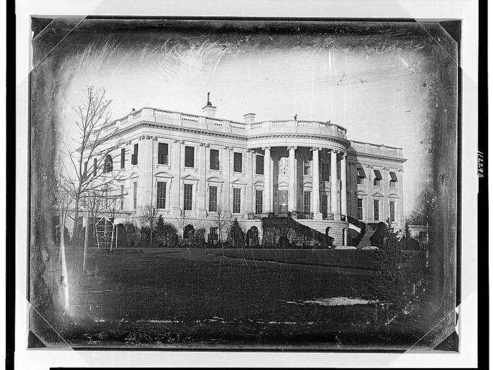 The White House was rebuilt from 1815 to 1817, and reopened in time for President James Monroe