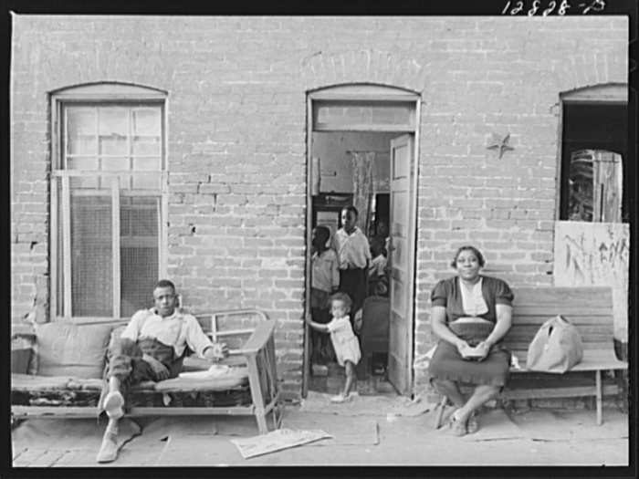Many residents lived in substandard housing dubbed “alley dwellings.”