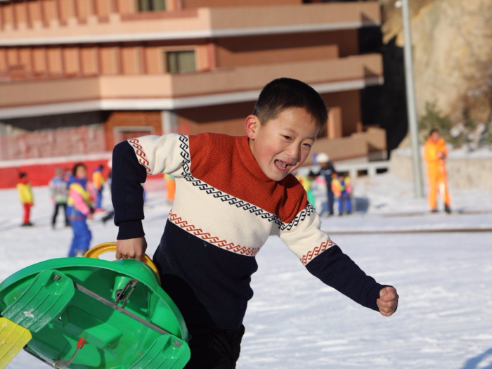 Skiing and snowboarding are not the only activities — visitors can also go sledding as well.