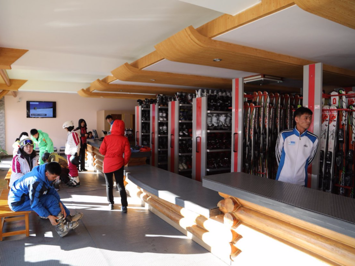 Italian Nordica skis and boots can be rented by visitors.