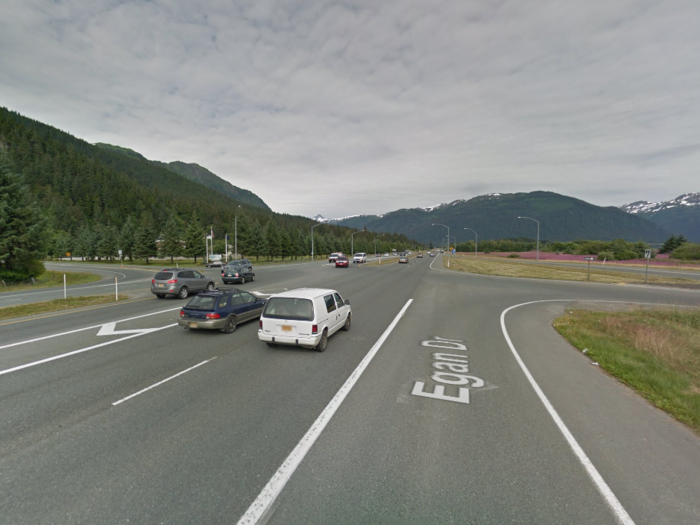 Alaska — Egan Drive and Yandukin Drive, Juneau