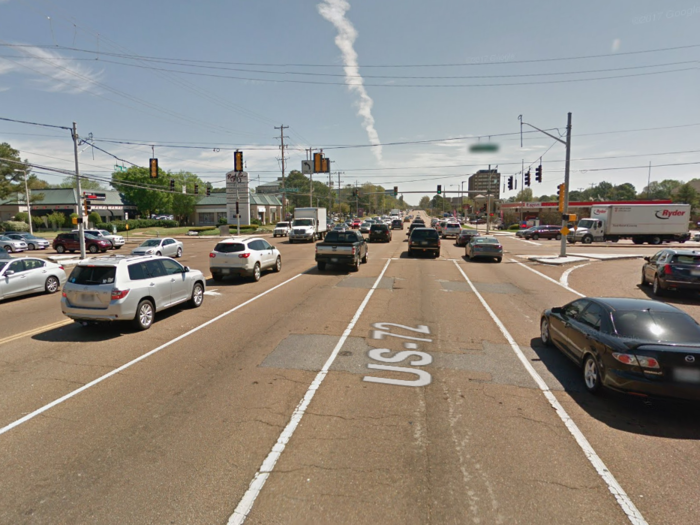 Tennessee — Poplar Avenue and Ridgeway Road, Memphis