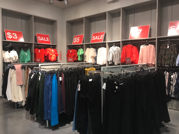 In its 2017 third-quarter results, Persson blamed lower profits on aggressive summer sales, but said they had helped to clear inventory and put the store in a good position for the next quarter. This store tells a different story — almost a third of the first-floor space was taken up by a clearance section.