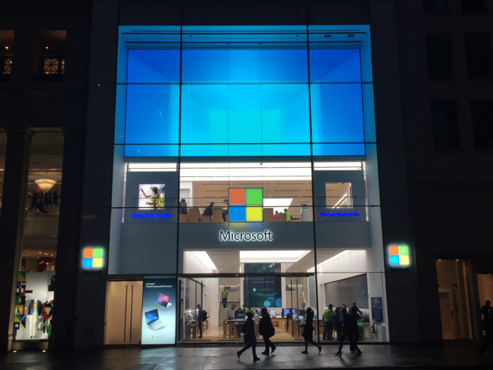 I went to the Microsoft store next.