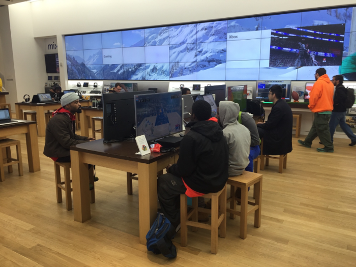 While the Microsoft store wasn