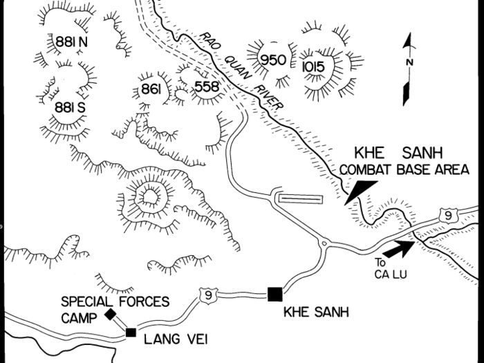 If any attack was to succeed, the NVA would need to take these hills, as they were the crucial high ground.