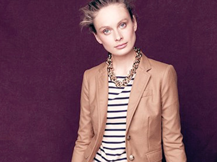 J.Crew described this glamorous workwear as "wear-now-and-later" clothing.