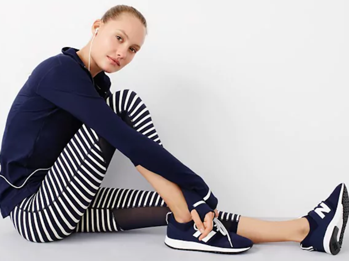 In 2016, J.Crew teamed up with New Balance to create an activewear collection. The two brands still collaborate today.