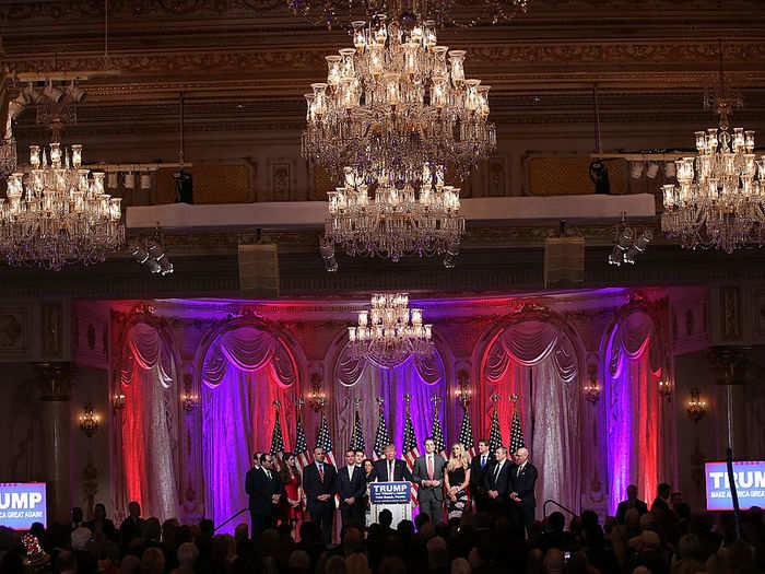 Trump has also used it to host numerous campaign events and publicity events, like this one held in Mar-a-Lago