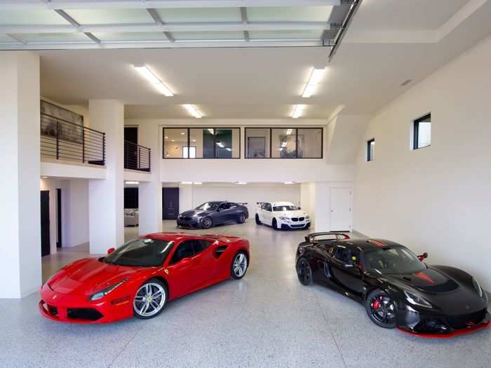 A Villa’s expansive garage can hold as many as 15-20 vehicles.