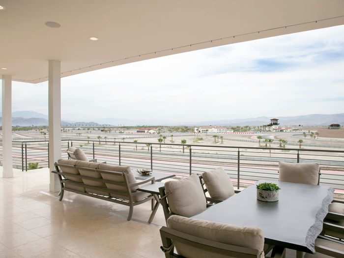 The Villas built on-track have insane balcony views of the three racing circuits at the club.