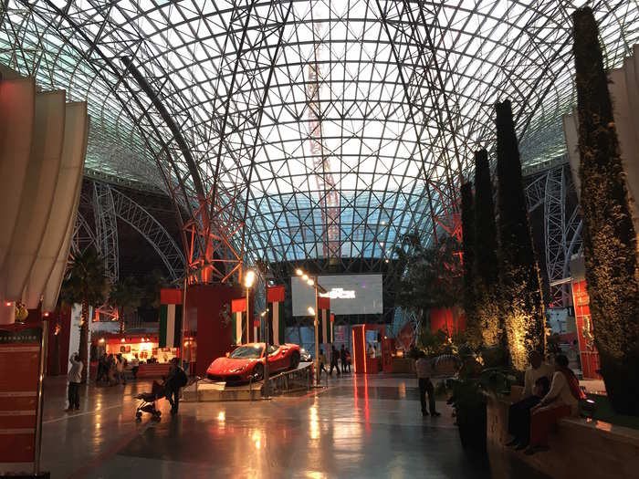 Underneath the big aluminum roof and skylight is nearly 1 million square feet of space.