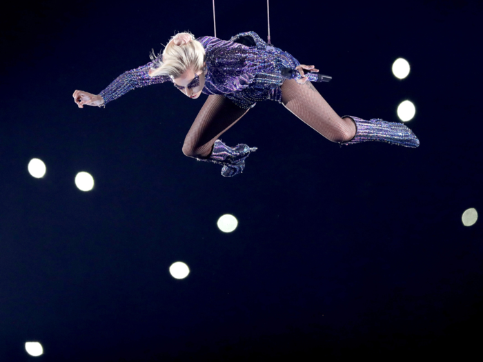 Will Pink be airborne for any part of her national anthem?