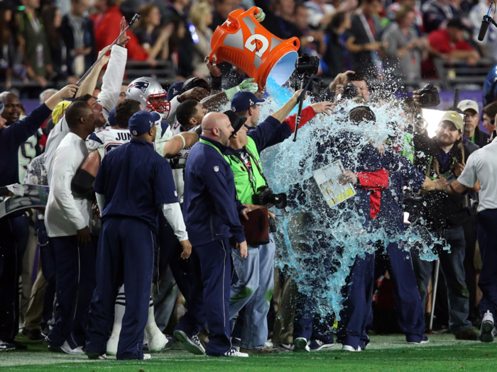 What color of Gatorade will be dumped on the winning coach?