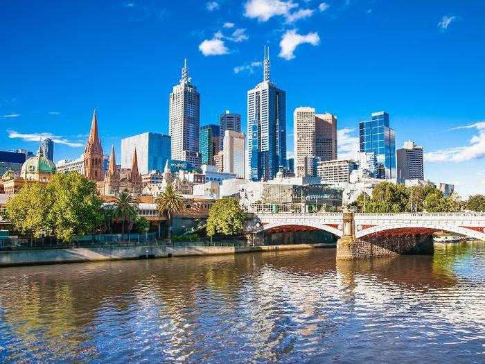 4. Melbourne (132.3) — This Australian city came out above all others in terms of happiness, with nine in 10 residents saying they felt happy within the last 24 hours. They also find it easy to make friends, and think the food and drink scene is one of the city