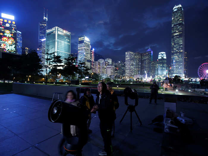 While supermoons and blue moons are both fairly common on their own, this rare alignment of three events was a treat for those who took the time to look up.