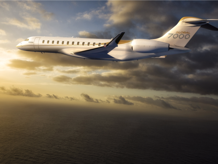 3. Bombardier Global 7000: Like the G650ER, the Global 7000 is designed to be the ultimate long-distance purpose-built, private jet. The $73 million aircraft is set to enter service in the second half of 2018.