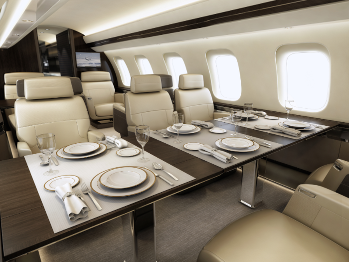 The cabin can be configured in a variety of manners including a with full dining room and...