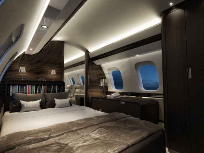 The Global 7000 is even available with a private bedroom. It