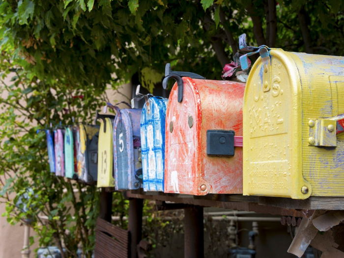 Americans have mailboxes