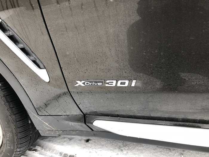 The xDrive 30i badging is modest.