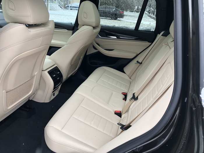 The rear seats are a bench design, and there