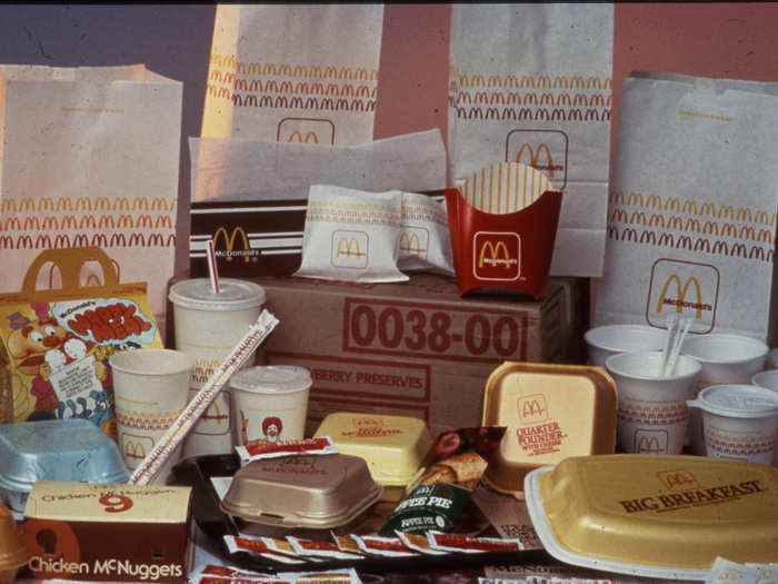 In the 1980s, the company switched to foam packaging, followed by brown bags in the 1990s.