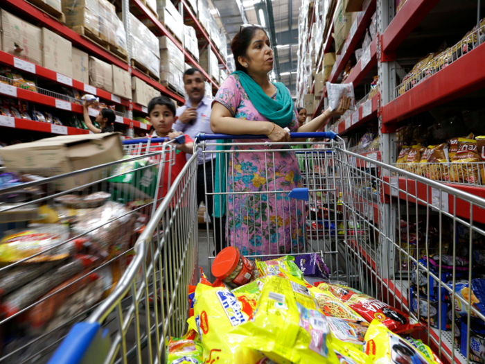 Walmart in India has adapted to the demands of its customers by providing items based on their needs.