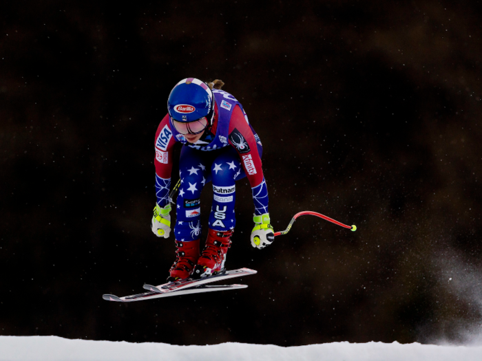 During the competition, she was going so fast that she nearly wiped out on the slope. "It scared me half to death," she told USA Today. But Shiffrin recovered and went on to clinch the gold.