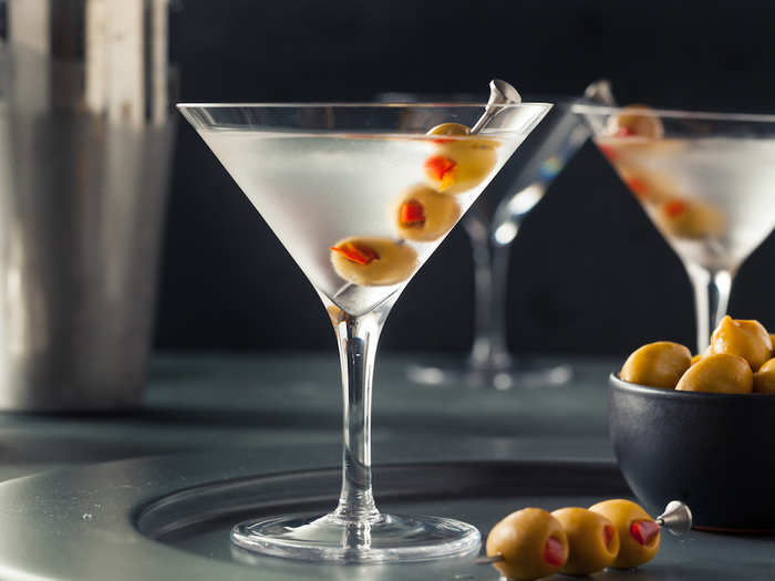 4. Dry Martini. The more popular martini, which gained two places this year, is made with gin instead of vodka.