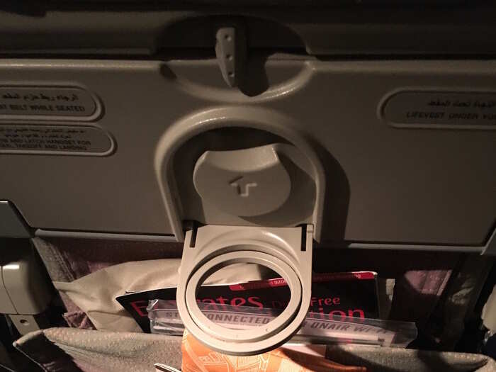 The seatback cupholder