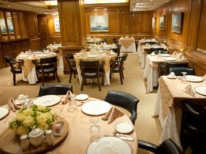 The US Navy runs a restaurant on the ground floor of the West Wing, known as the Navy Mess and Ward Room.