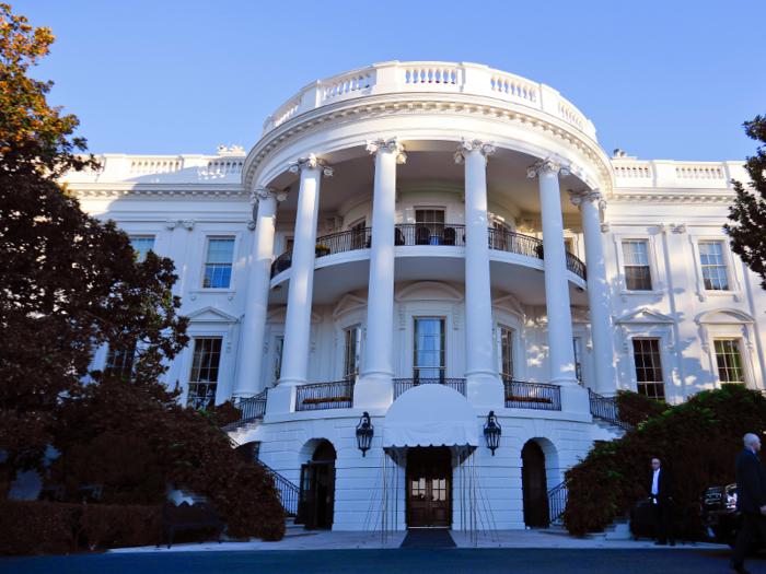 The Executive Residence is the central building of the White House. Here