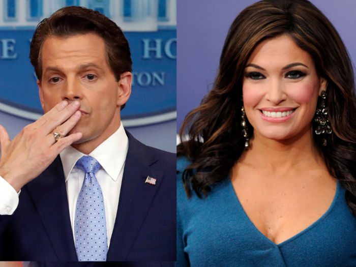 Anthony Scaramucci and Fox News anchor Kimberly Guilfoyle