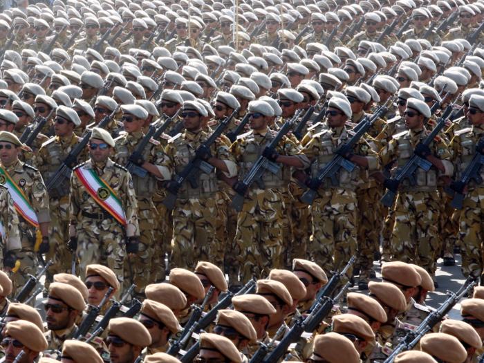 Iran holds a military parade to commemorate the Iran-Iraq war.