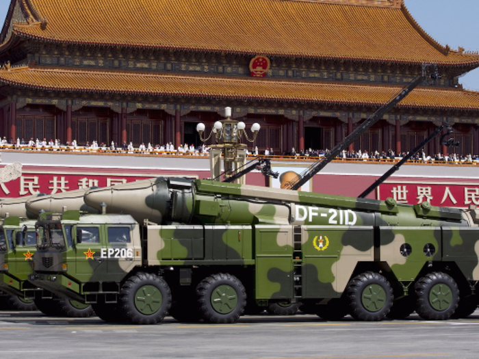 North Korea is not the only nation to flaunt its missiles. China often displays a number of different models at their parades.