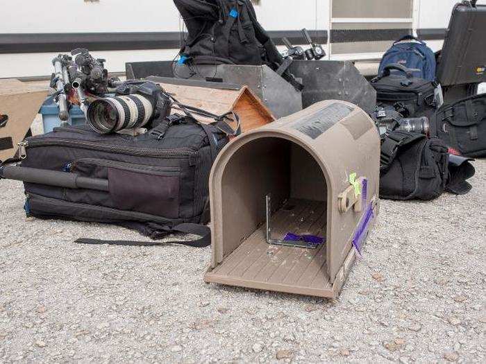 Most photographers came with remote camera boxes — devices that automatically take pictures of a launch from spots where it