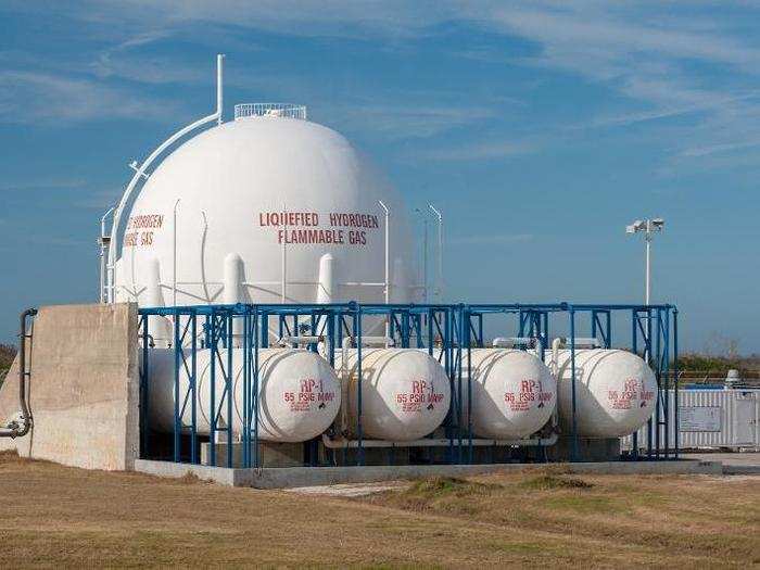 Nearby were huge tanks filled with RP-1, a type of rocket-grade kerosene that SpaceX uses to fuel its Falcon 9 and Falcon Heavy rockets.