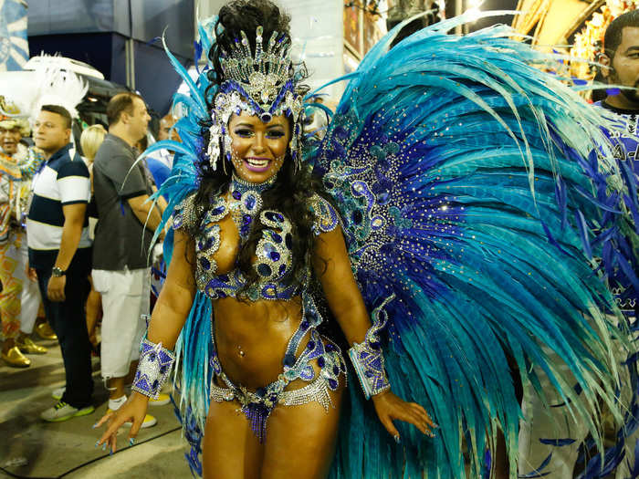 Despite what you might expect, most carnival-goers are not actually dressed like this.